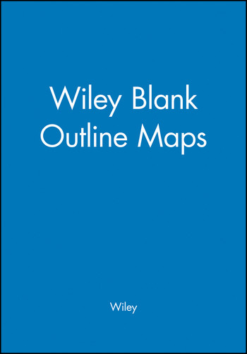 Wiley Blank Outline Maps book cover by Wiley