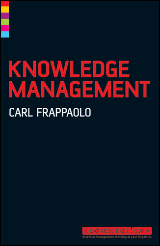 Knowledge Management book cover by Carl Frappaolo