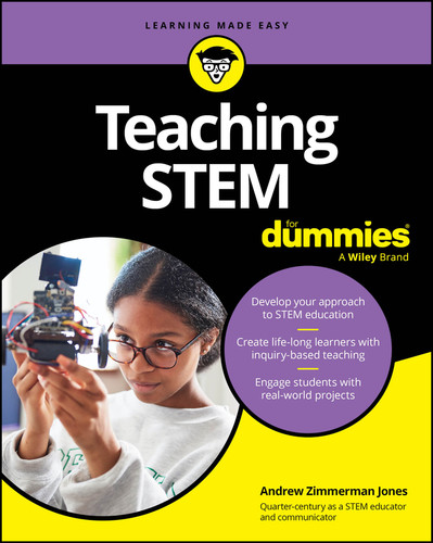 Teaching STEM For Dummies book cover by Andrew Zimmerman Jones