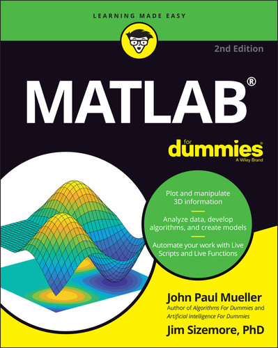 MATLAB For Dummies book cover by John Paul Mueller, Jim Sizemore