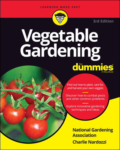Vegetable Gardening For Dummies book cover by National Gardening Association, Charlie Nardozzi