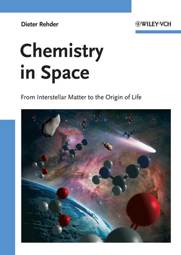 Chemistry in Space: From Interstellar Matter to the Origin of Life book cover by Dieter Rehder