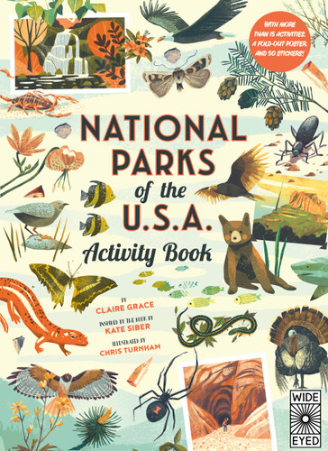 National Parks of the USA: Activity Book: With More Than 15 Activities, A Fold-out Poster, and 50 Stickers! (Americana) book cover by Kate Siber, Claire Grace