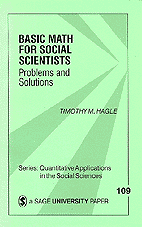 Basic Math for Social Scientists: Problems and Solutions (Quantitative Applications in the Social Sciences) book cover by Timothy Hagle