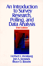 An Introduction to Survey Research, Polling, and Data Analysis book cover by Jon A. Krosnick, Bruce D. Bowen, Herbert Weisberg