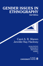 Gender Issues in Ethnography (Qualitative Research Methods) book cover by Carol A. B. Warren, Jennifer Kay Hackney