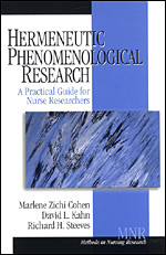 Hermeneutic Phenomenological Research: A Practical Guide for Nurse Researchers (Methods in Nursing Research) book cover by Marlene Zichi Cohen, David L. Kahn, Richard H. Steeves