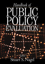 Handbook of Public Policy Evaluation book cover by Stuart S. Nagel