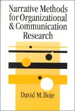 Narrative Methods for Organizational & Communication Research (SAGE series in Management Research) book cover by David M Boje