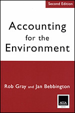 Accounting for the Environment book cover by Rob Gray, Jan Bebbington