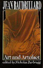 Jean Baudrillard, Art and Artefact book cover by 