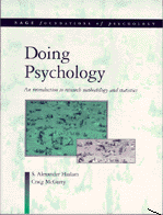 Doing Psychology: An Introduction to Research Methodology and Statistics book cover by S Alexander Haslam, Craig McGarty
