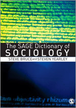 The SAGE Dictionary of Sociology book cover by Steve Bruce, Steven Yearley