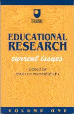 Educational Research: Volume One: Current Issues (Published in association with The Open University) book cover by 