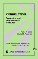 Correlation: Parametric and Nonparametric Measures (Quantitative Applications in the Social Sciences) book cover by Peter Y Chen, Paula M Popovich