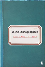 Doing Ethnographies book cover by Mike Crang, Ian Cook