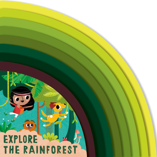 Explore the Rainforest (Adventures of Evie and Juno) book cover by Carly Madden