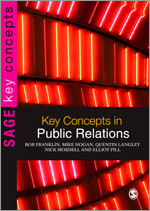Key Concepts in Public Relations (SAGE Key Concepts series) book cover by Bob Franklin, Mike Hogan, Quentin Langley, Nick Mosdell, Elliot Pill