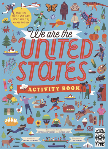 We Are the United States Activity Book (Americana) book cover by Claire Saunders