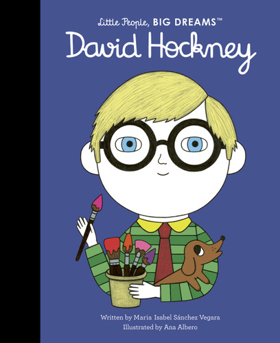 David Hockney (Little People, BIG DREAMS) book cover by Maria Isabel Sanchez Vegara
