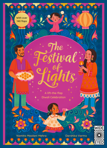 The Festival of Lights: A lift-the-flap Diwali Celebration (Lift-The-Flap Celebrations) book cover by Namita Moolani Mehra