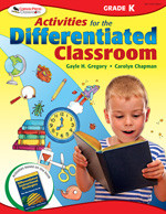 Activities for the Differentiated Classroom: Kindergarten book cover by Gayle H. Gregory, Carolyn Chapman