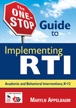 The One-Stop Guide to Implementing RTI: Academic and Behavioral Interventions, K-12 book cover by Maryln Appelbaum