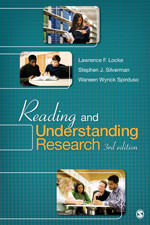 Reading and Understanding Research book cover by Lawrence F. Locke, Stephen J. Silverman, Waneen Wyrick Spirduso