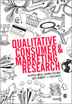 Qualitative Consumer and Marketing Research book cover by Russell Belk, Eileen Fischer, Robert V Kozinets