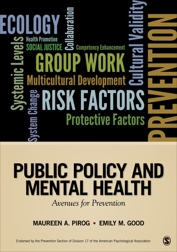 Public Policy and Mental Health: Avenues for Prevention (Prevention Practice Kit) book cover by 