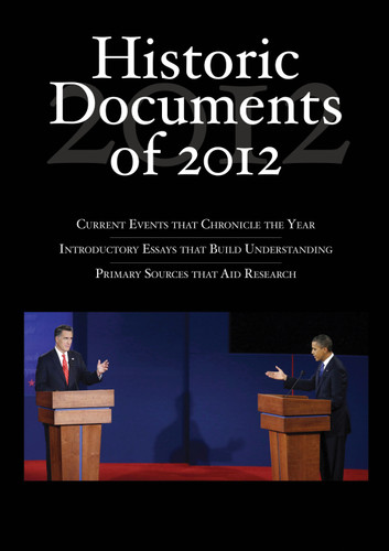 Historic Documents of 2012 book cover by 