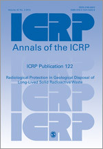 ICRP Publication 122: Radiological Protection in Geological Disposal of Long-Lived Solid Radioactive Waste (Annals of the ICRP) book cover by ICRP