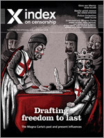 Drafting freedom to last: The Magna Carta’s past and  present influences (Index on Censorship) book cover by 