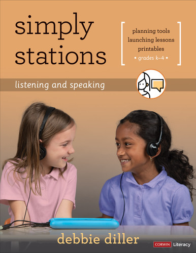 Simply Stations: Listening and Speaking, Grades K-4 (Corwin Literacy) book cover by Debbie Diller