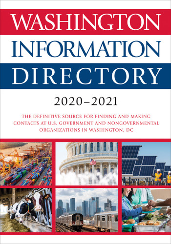 Washington Information Directory 2020-2021 (Washington Information Directory) book cover by CQ Press