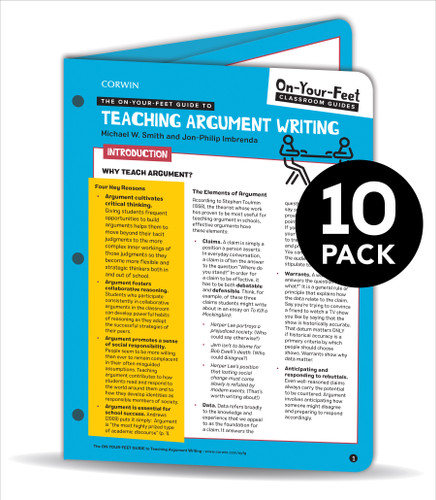 BUNDLE: Smith: The On-Your-Feet Guide to Argument: 10 Pack (Corwin Literacy) book cover by Michael W. Smith, Jon-Philip Imbrenda