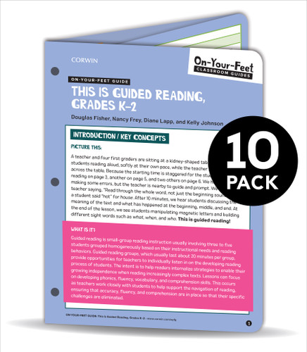 BUNDLE: Fisher: On-Your-Feet Guide: This is Guided Reading, Grades K-2: 10 Pack (Corwin Literacy) book cover by Douglas B. Fisher, Nancy Frey, Diane K. Lapp, Kelly Johnson