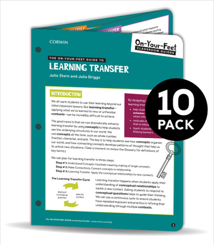 BUNDLE: Stern: The On-Your-Feet Guide to Learning Transfer 10 Pack (On-Your-Feet-Guides) book cover by Julie Harris Stern, Julia Katherine Briggs