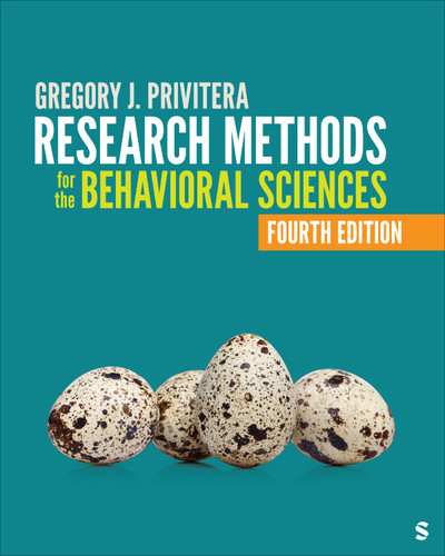 Research Methods for the Behavioral Sciences book cover by Gregory J. Privitera