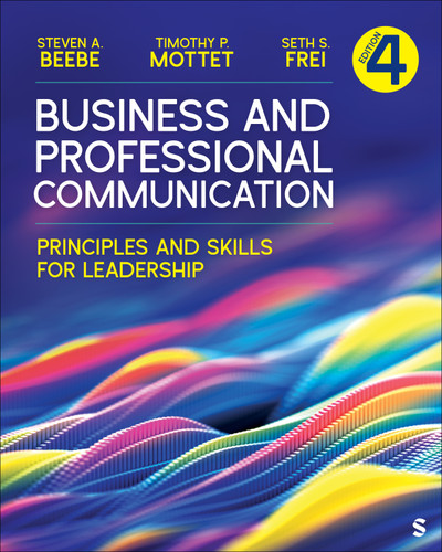 Business and Professional Communication: Principles and Skills for Leadership book cover by Steven A. Beebe, Timothy P. Mottet, Seth S. Frei