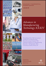 Advances in Manufacturing Technology XXXIV book cover by 