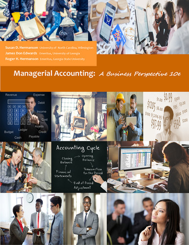 Managerial Accounting: A Business Perspective book cover by Susan Hermanson, James Don Edwards, Roger Hermanson