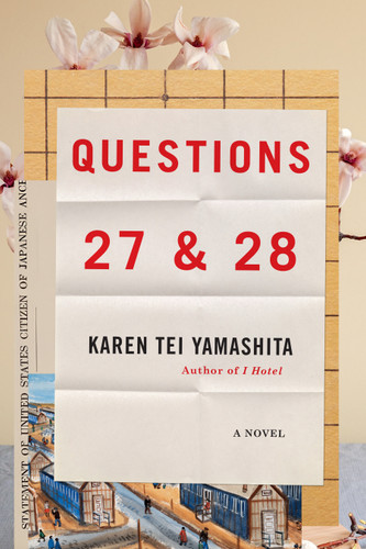 Questions 27 & 28 book cover by Karen Tei Yamashita