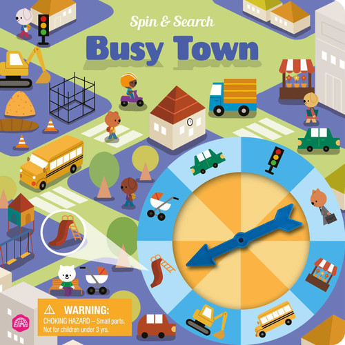 Spin & Search Busy Town: The perfect introduction to search-and-find fun for children aged 3, 4, 5 book cover by IglooBooks