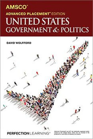 Advanced Placement U.S. Government & Politics, AMSCO, 3rd Edition book cover by David Wolfford