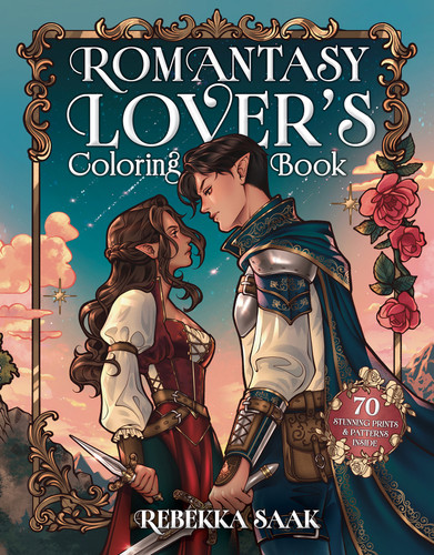 The Romantasy Lover’s Coloring Book book cover by Rebekka Saak