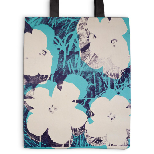 Andy Warhol Poppies Tote Bag book cover by Galison