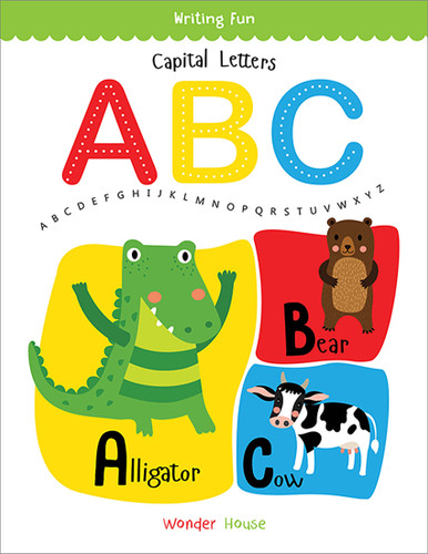 Capital Letters ABC: Write and practice Capital Letters A to Z book for kids (Writing Fun) book cover by Wonder House Books