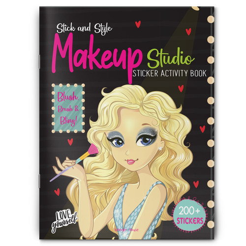 Stick and Style - Makeup Studio (Sticker Activity Book) book cover by Wonder House Books