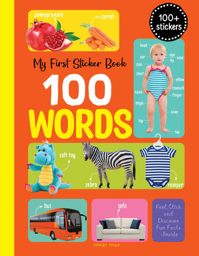My First 100 Words Stickers book cover by Wonder House Books